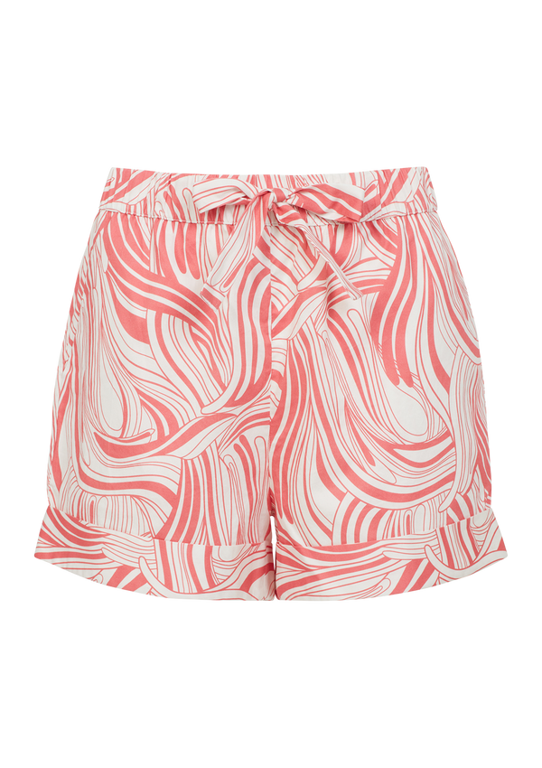 Enid Pink Swirl Tie Waist Pyjama Short