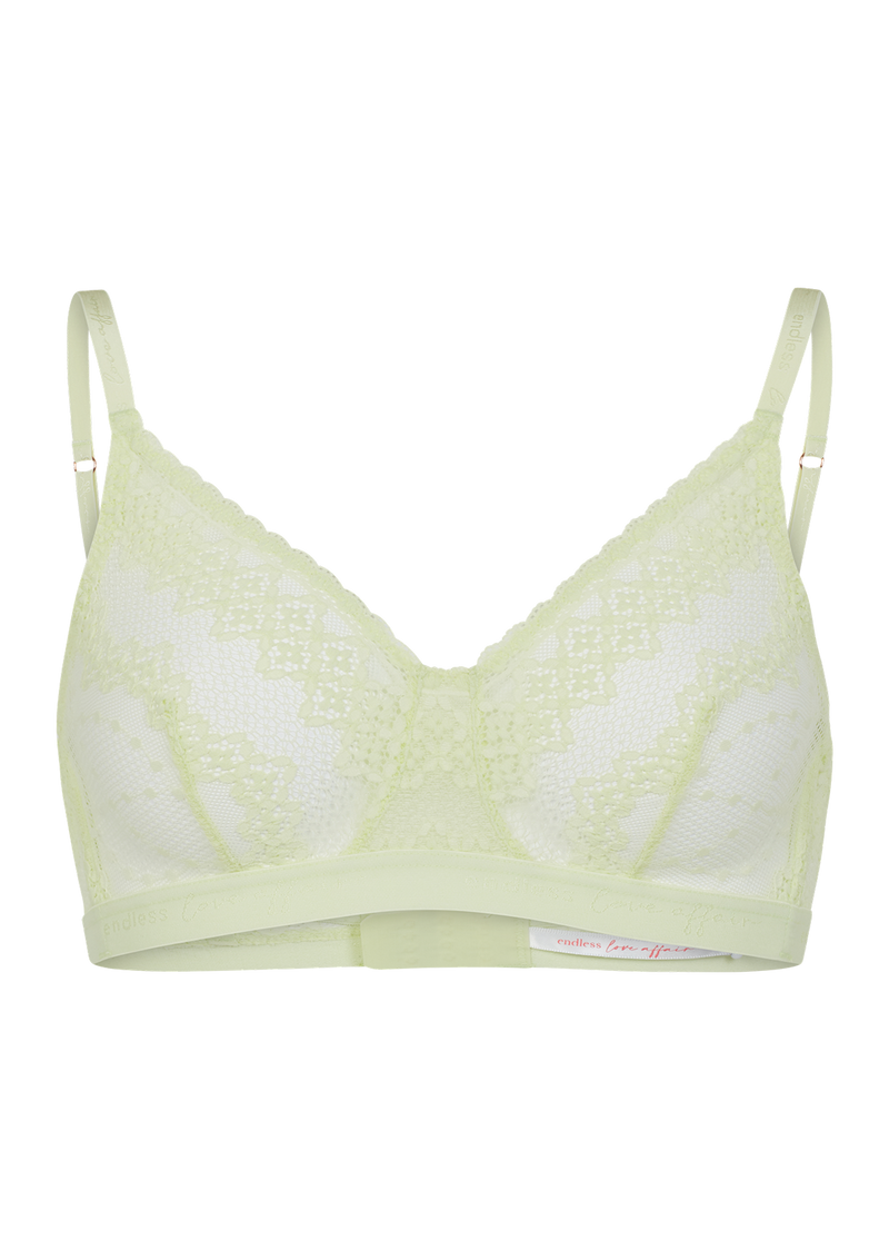 Ophelia Stretch Green Lace Bralette