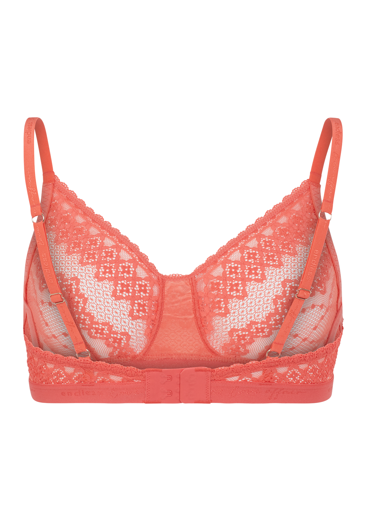 Ophelia Stretch Coral Lace Bralette Endless Love Affair