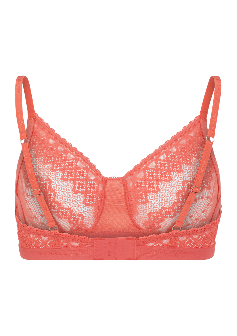 Ophelia Stretch Coral Lace Bralette
