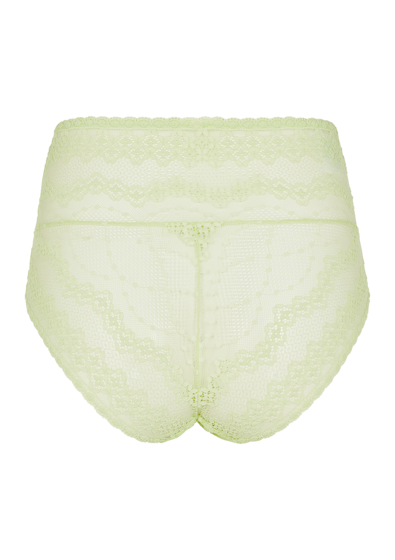Cora Stretch Green Lace Knickers