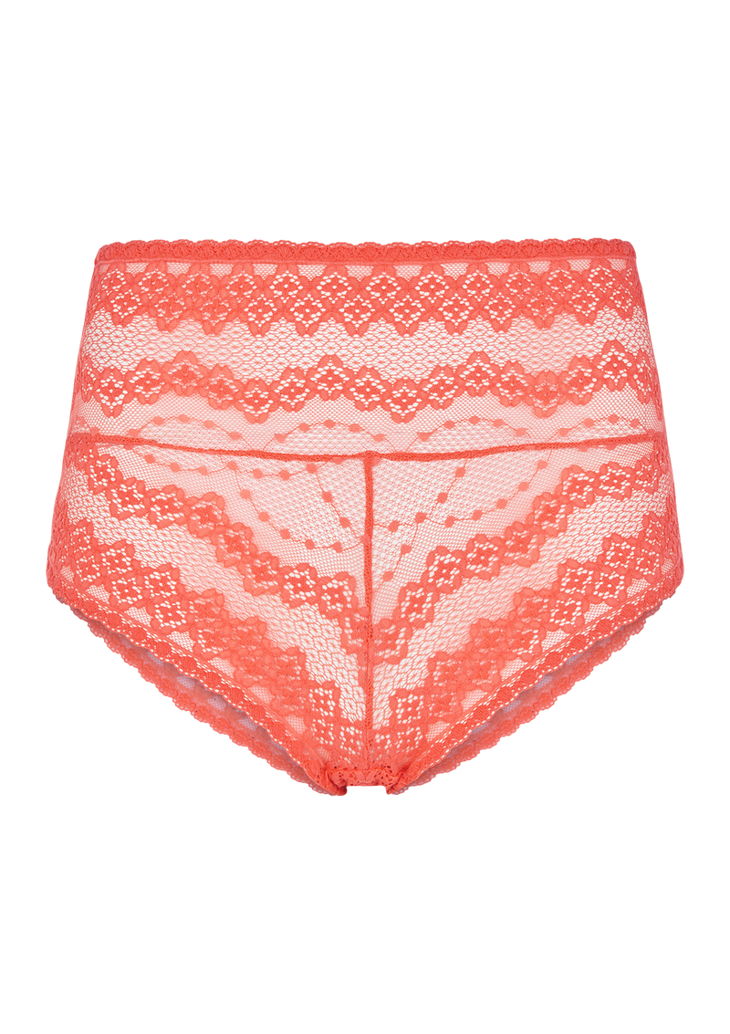 Cora Stretch Coral Lace Knicker