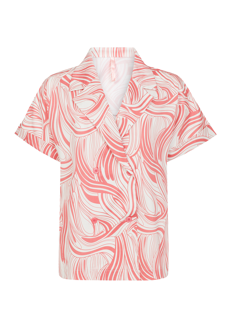 Arabella Pink Swirl Pyjama Shirt