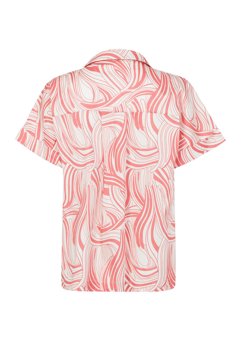 Arabella Pink Swirl Pyjama Shirt