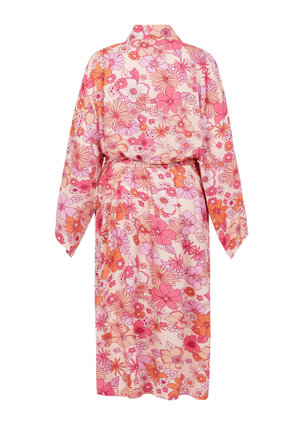 Ada 60s Floral Dressing Gown