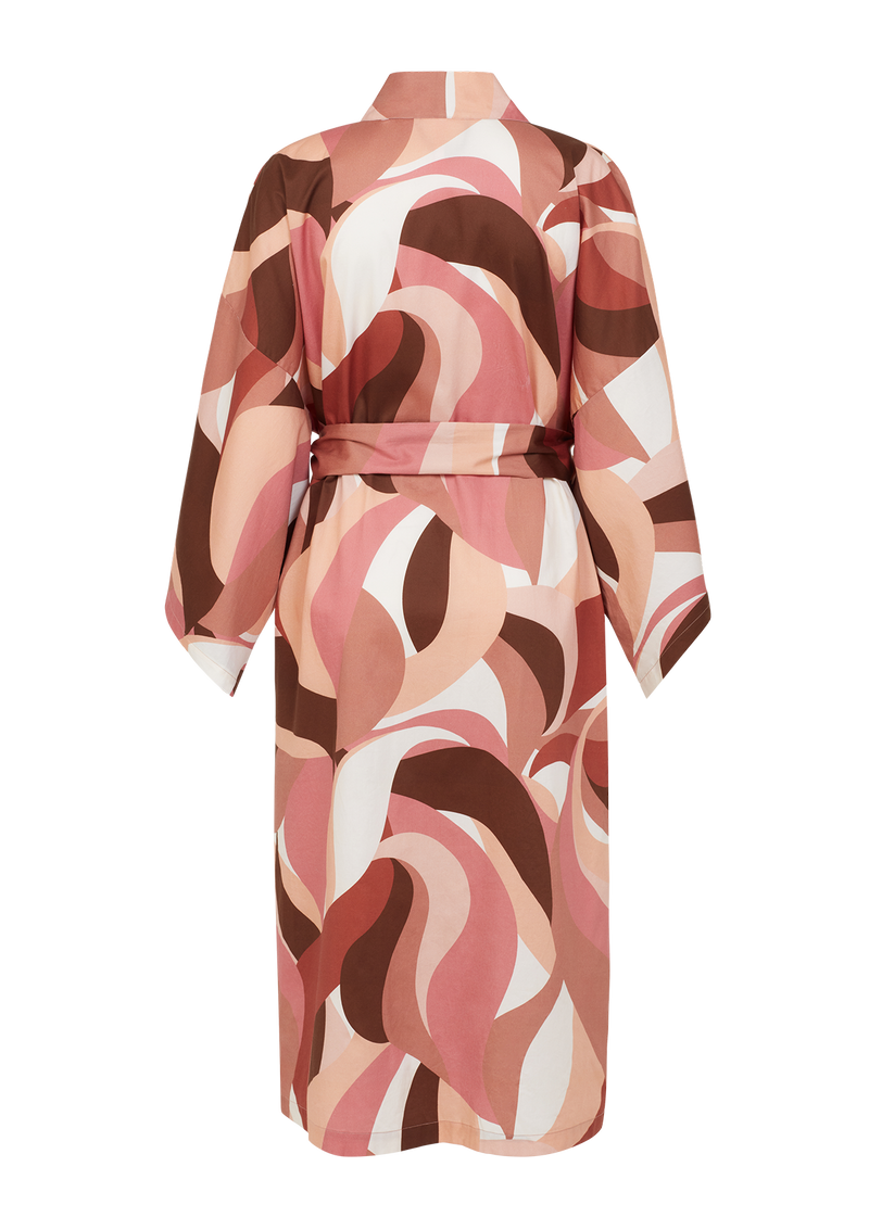 Mabel Sand Swirl Kimono Dressing Gown