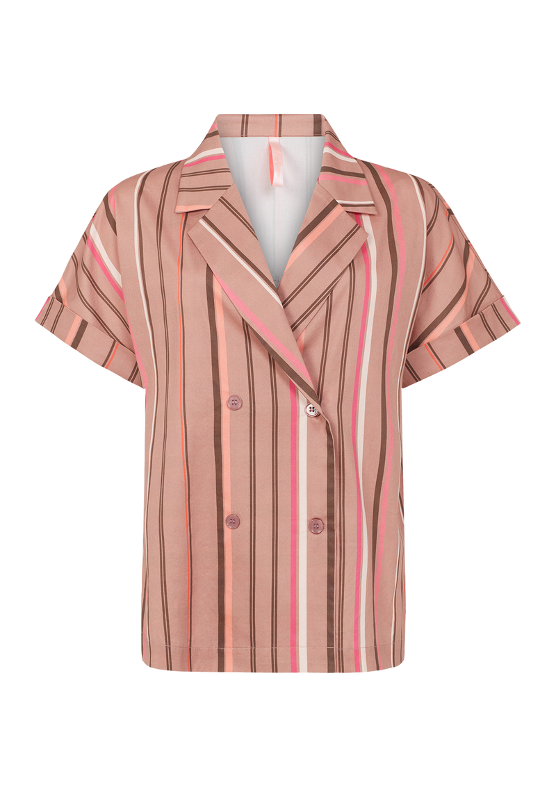 Arabella Striped Double Breasted Pyjama Shirt