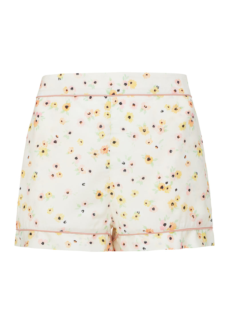 Margot Floral Piped Pyjama Short